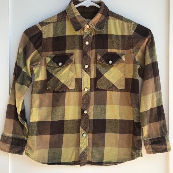 Burberry Other - Burberry Boys Flannel Button Down SZ 8